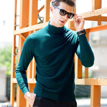 Load image into Gallery viewer, UCAK Brand Sweater Men Classic Casual Pull Homme Pure Merino Wool Pullover Men Autumn Winter Turtleneck Cashmere Sweaters U3004