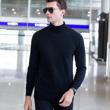Load image into Gallery viewer, UCAK Brand Sweater Men Classic Casual Pull Homme Pure Merino Wool Pullover Men Autumn Winter Turtleneck Cashmere Sweaters U3004
