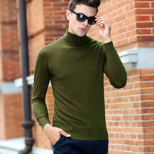 Load image into Gallery viewer, UCAK Brand Sweater Men Classic Casual Pull Homme Pure Merino Wool Pullover Men Autumn Winter Turtleneck Cashmere Sweaters U3004
