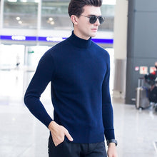 Load image into Gallery viewer, UCAK Brand Sweater Men Classic Casual Pull Homme Pure Merino Wool Pullover Men Autumn Winter Turtleneck Cashmere Sweaters U3004
